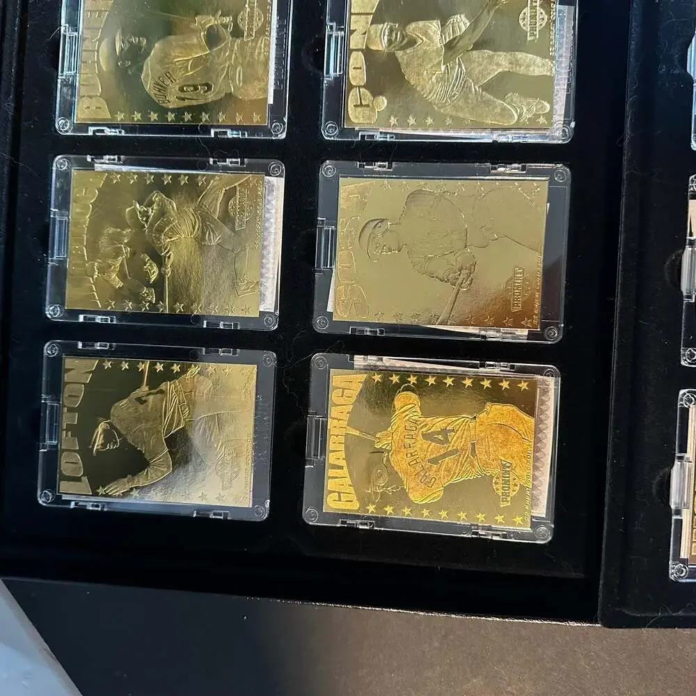 Promint 22 Karat Gold Foil Baseball Card Collector Series Set in Display Case